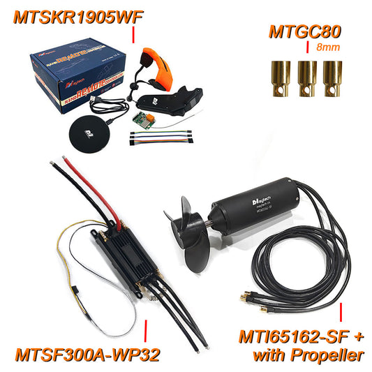 MAYRC Fully Waterproof Combination Set 300A VESC 65162 85165 120116 100KV 120KV 200KV Water-cooled Motor Waterproof Engine